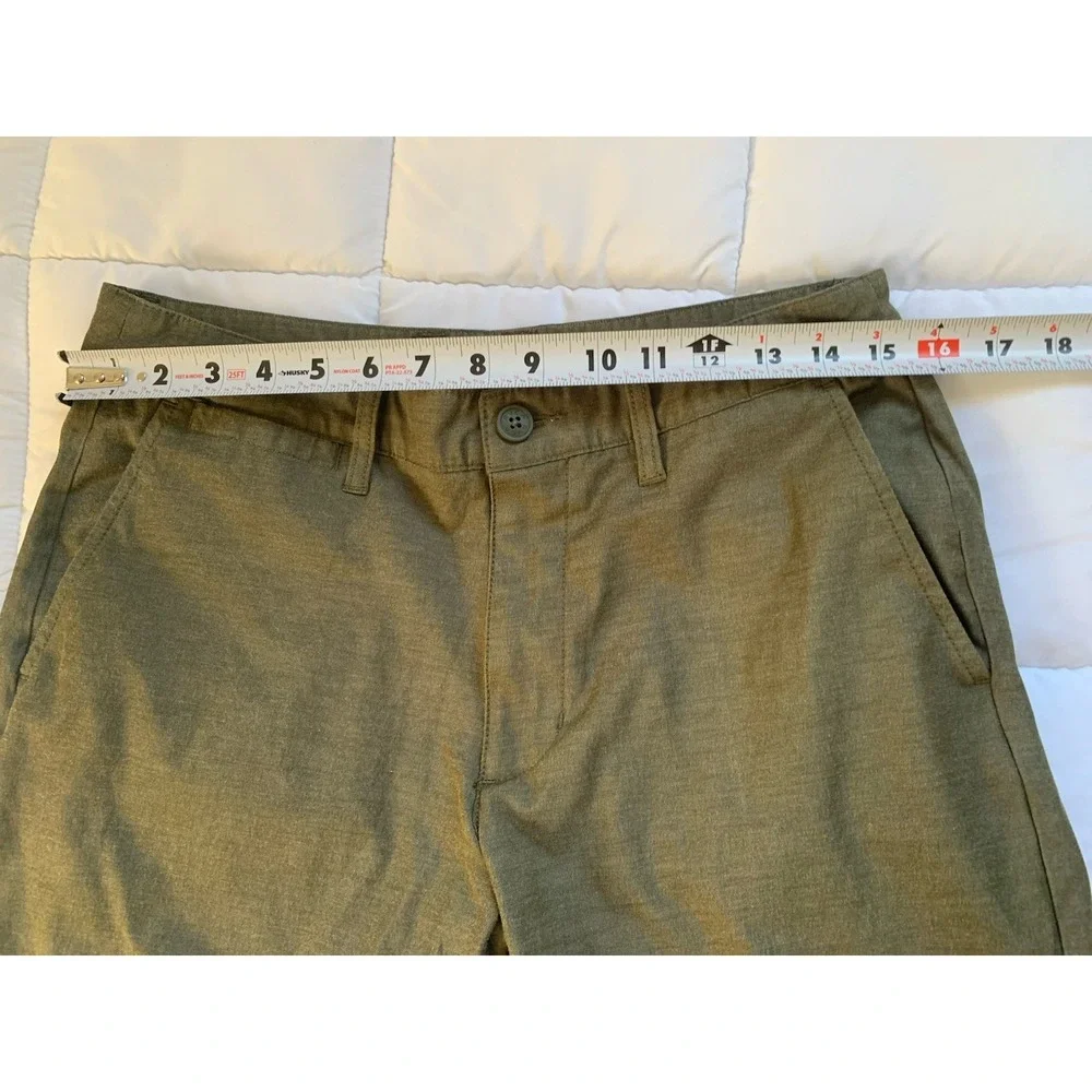 RVCA Mens‎ Shorts Olive Button Closure Size 29